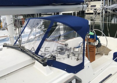 Sail Boat Dodger (3 Windows)