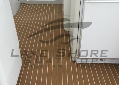 Marine Teak Snap In Carpet - 11 Meter Trojan